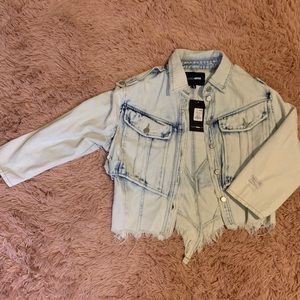 New Fashion Nova light wash denim jacket